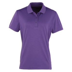 Womens Coolchecker pique polo (W) Purple