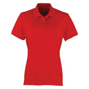 Womens Coolchecker pique polo (W) Red