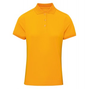 Womens Coolchecker pique polo (W) Sunflower