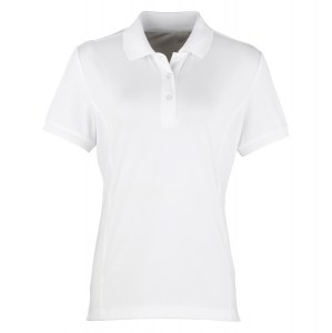 Womens Coolchecker pique polo (W) White