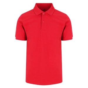 Stretch Cotton Polo Red
