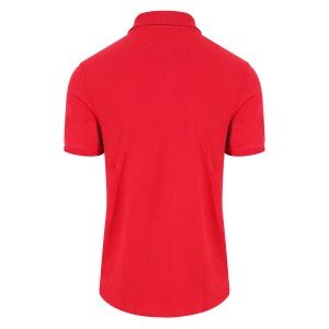 Stretch Cotton Polo Red