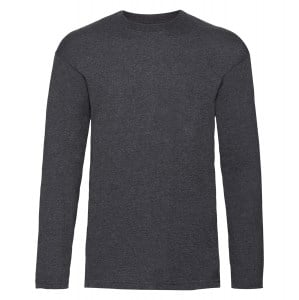 Valueweight Long Sleeve Tee Dark Heather Grey