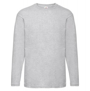 Valueweight Long Sleeve Tee Heather Grey