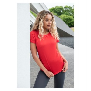 Womens Women's Performance Cool Tee Fire Red