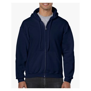 Gildan Heavy Blend Full Zip Hooded Sweatshirt Navy