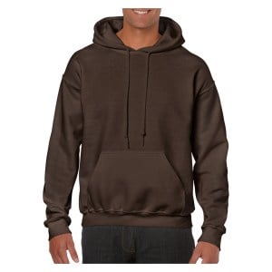 Gildan Heavy Blend Full Zip Hooded Sweatshirt Dark Chocolate