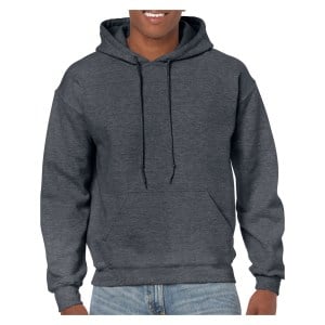 Gildan Heavy Blend Full Zip Hooded Sweatshirt Dark Heather