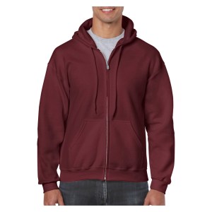 Gildan Heavy Blend Full Zip Hooded Sweatshirt Maroon
