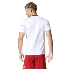 Adidas Squadra 17 Short Sleeve Jersey White-Power Red