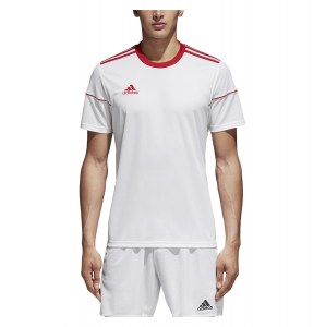 Adidas Squadra 17 Short Sleeve Jersey White-Power Red