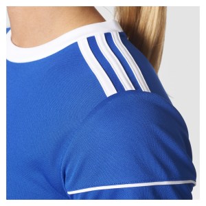 Adidas Womens Squadra 17 Short Sleeve Jersey (w) Bold Blue-White