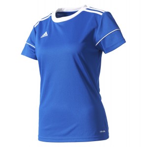 Adidas Womens Squadra 17 Short Sleeve Jersey (w) Bold Blue-White