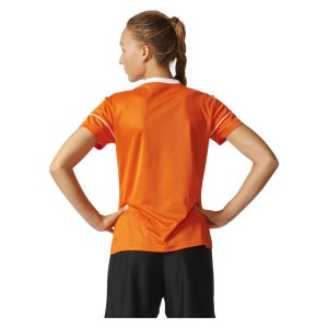 Adidas Womens Squadra 17 Short Sleeve Jersey (w) Orange-White