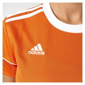 Adidas Womens Squadra 17 Short Sleeve Jersey (w) Orange-White