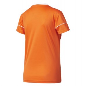Adidas Womens Squadra 17 Short Sleeve Jersey (w) Orange-White