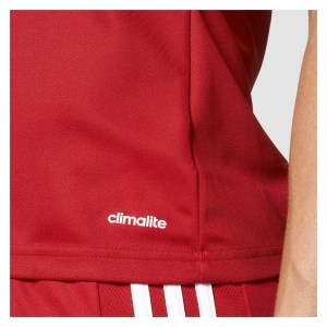 Adidas Womens Squadra 17 Short Sleeve Jersey (w) Power Red-White