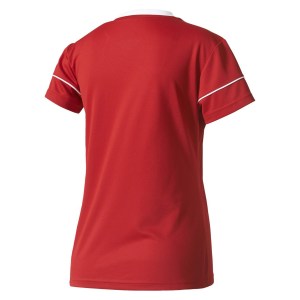 Adidas Womens Squadra 17 Short Sleeve Jersey (w) Power Red-White
