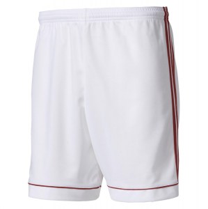 Adidas Squadra 17 Shorts White - Power Red