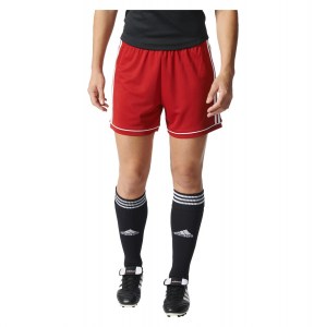 Adidas Womens Squadra 17 Shorts (w) Power Red-White