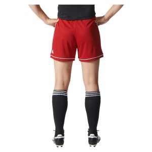 Adidas Womens Squadra 17 Shorts (w) Power Red-White
