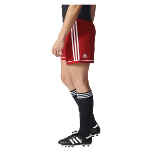 Adidas Womens Squadra 17 Shorts (w) Power Red-White