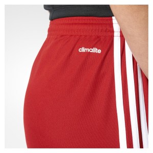 Adidas Womens Squadra 17 Shorts (w) Power Red-White