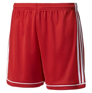 Adidas Womens Squadra 17 Shorts (w) Power Red-White
