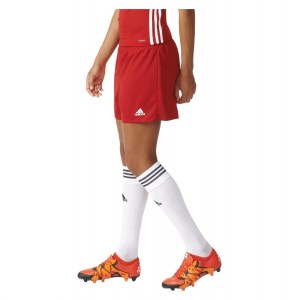 Adidas Womens Parma 16 Shorts (w) Power Red-White