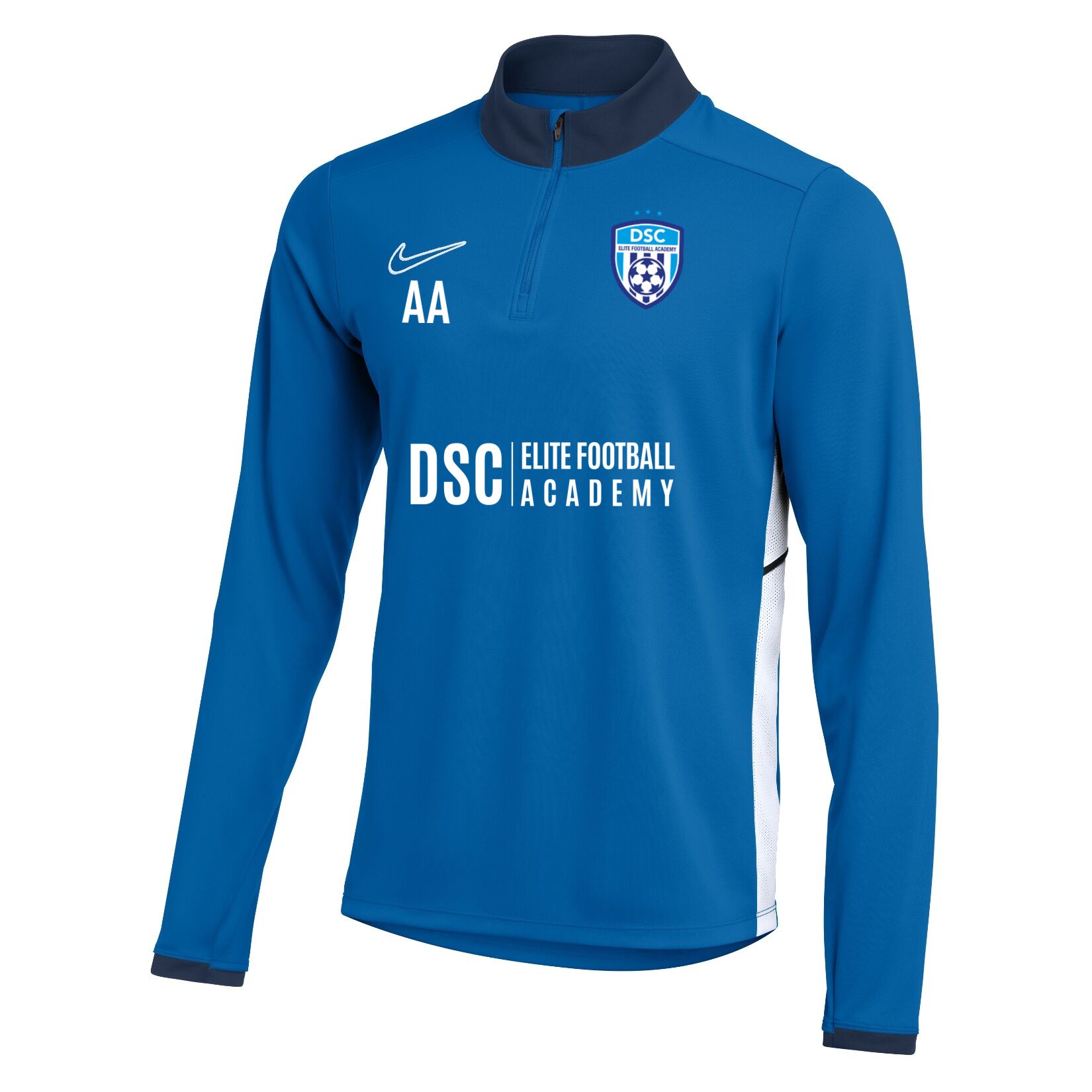 Nike Dri-FIT Academy 25 Drill Top - Royal Blue/Obsidian/White