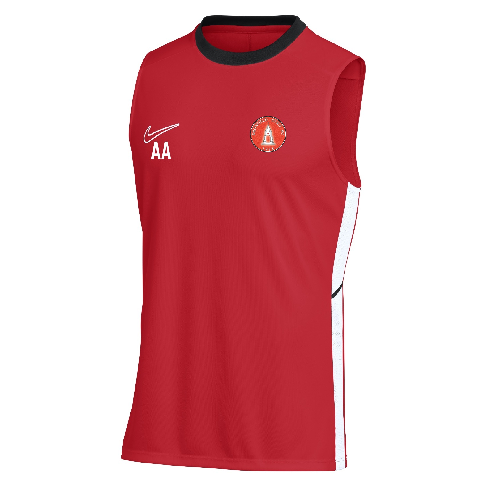 Nike Dri-FIT Academy 25 Sleeveless Top - University Red/Gym Red/White