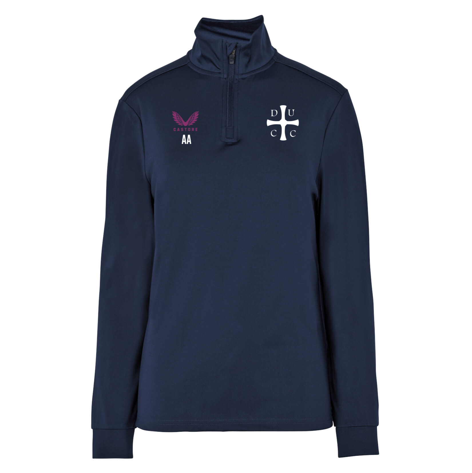 Castore Fleece Brushback 1/4 Zip Midlayer (W) - Navy