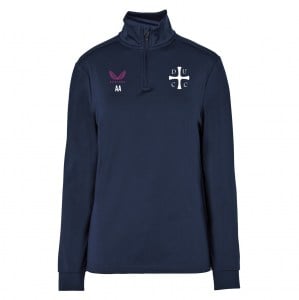 Castore Fleece Brushback 1/4 Zip Midlayer (W) - Navy