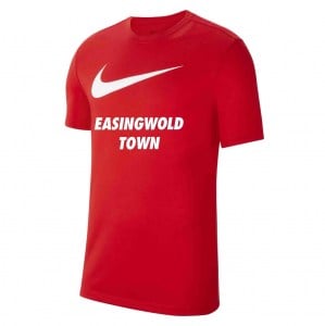 Nike Team Club 20 Swoosh Tee (M) University Red-White