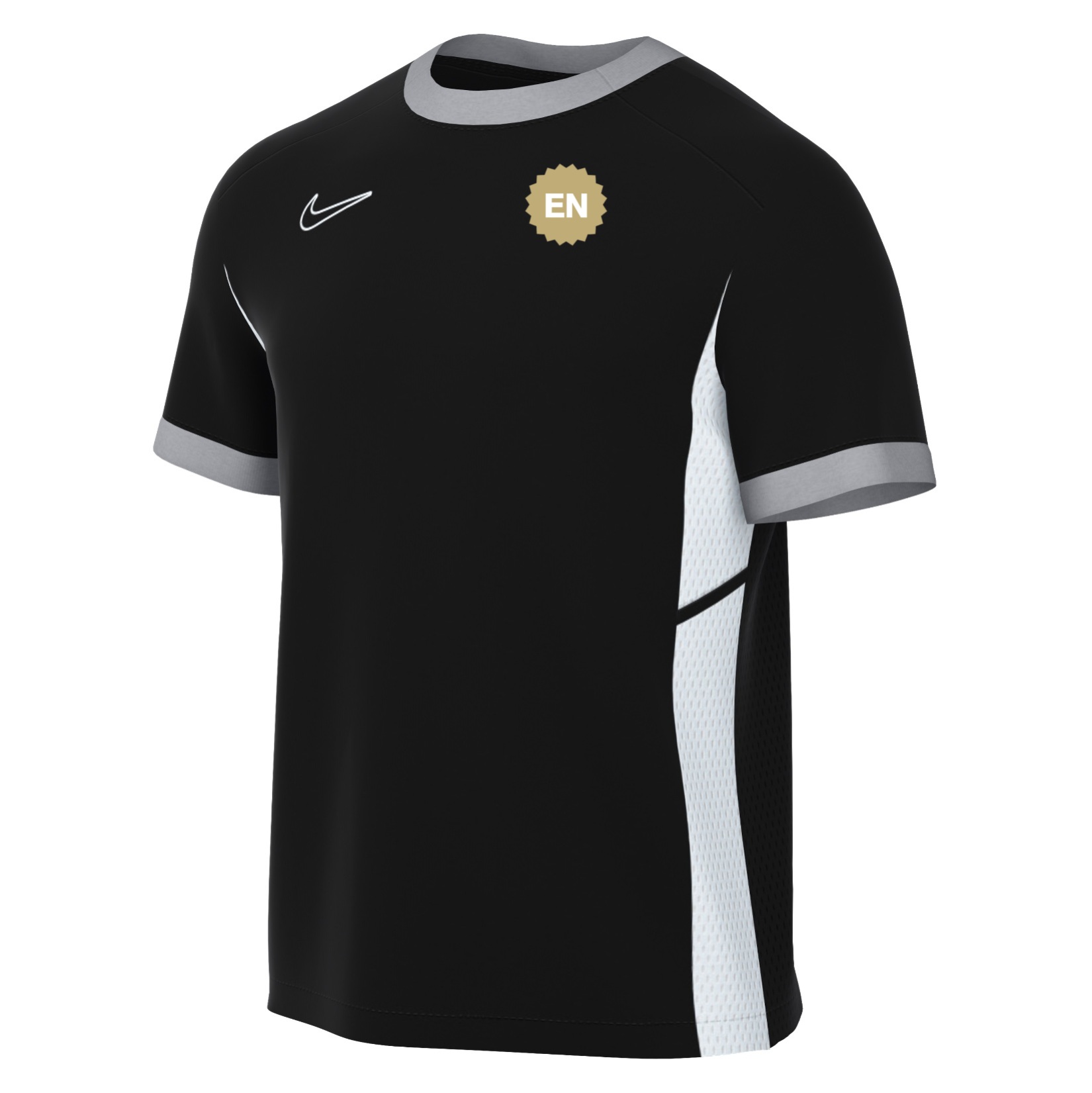 Nike Academy 25 Short-Sleeve Training Top - Black/White/White