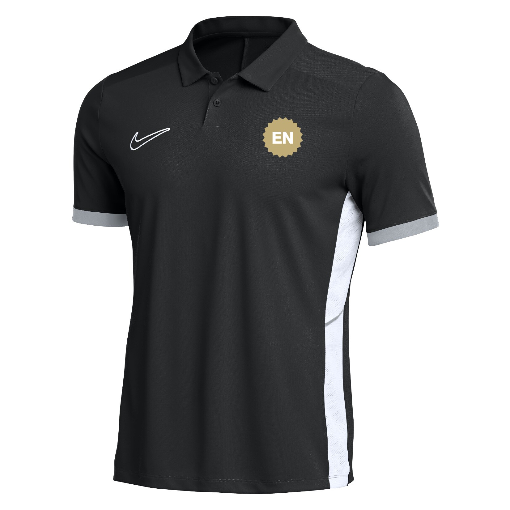 Nike Dri-FIT Academy 25 Polo - Black/White/White