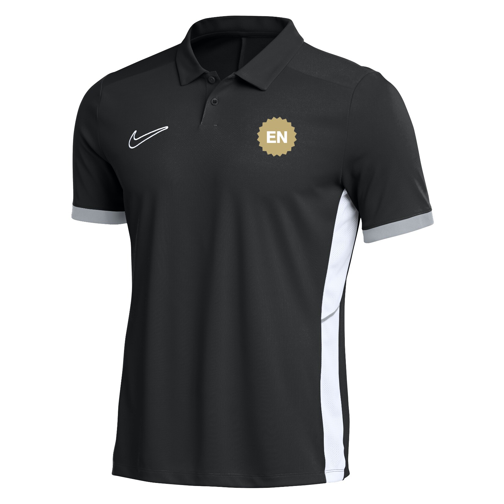 Nike Dri-FIT Academy 25 Polo - Black/White/White