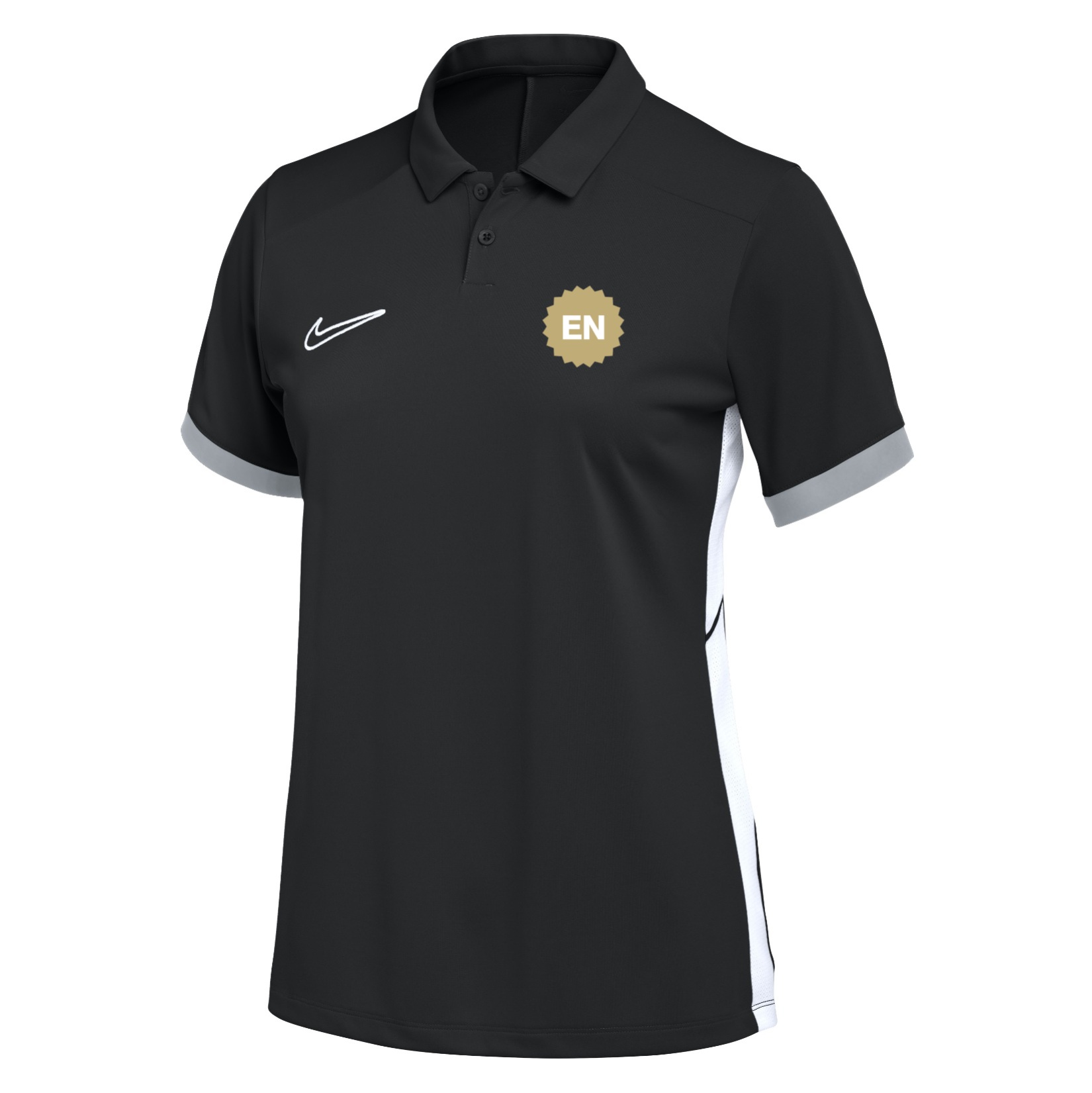 Nike Dri-FIT Academy 25 Polo (W) - Black/White/White
