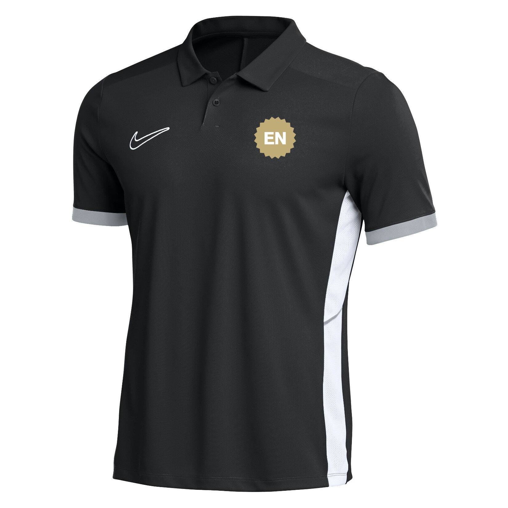 Nike Dri-FIT Academy 25 Polo - Black/White/White