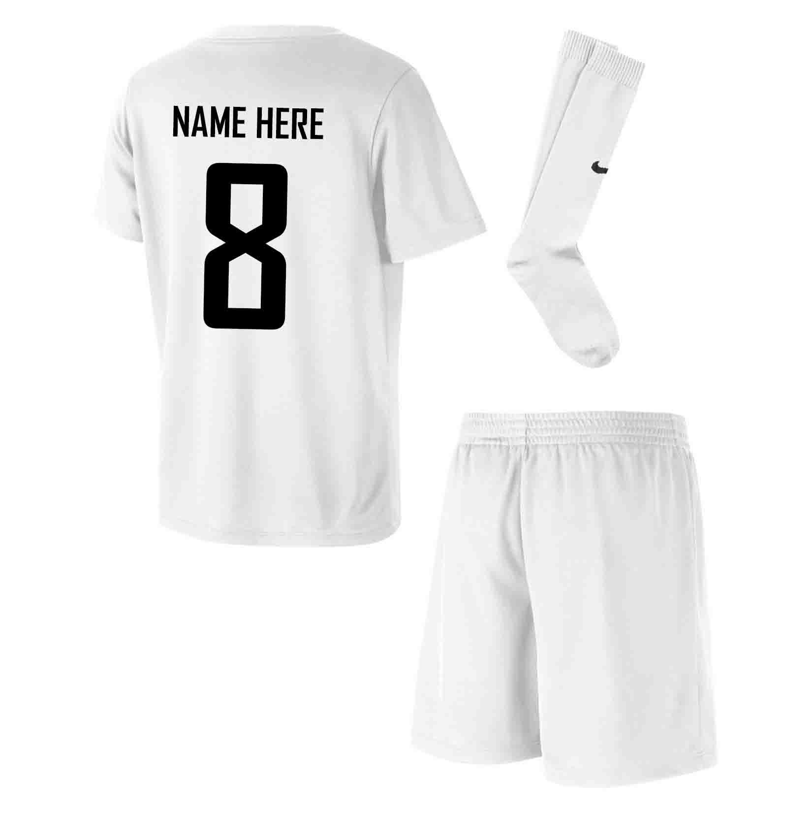 Nike Dri-FIT Park 20 Little Kids Kit White-White-Black