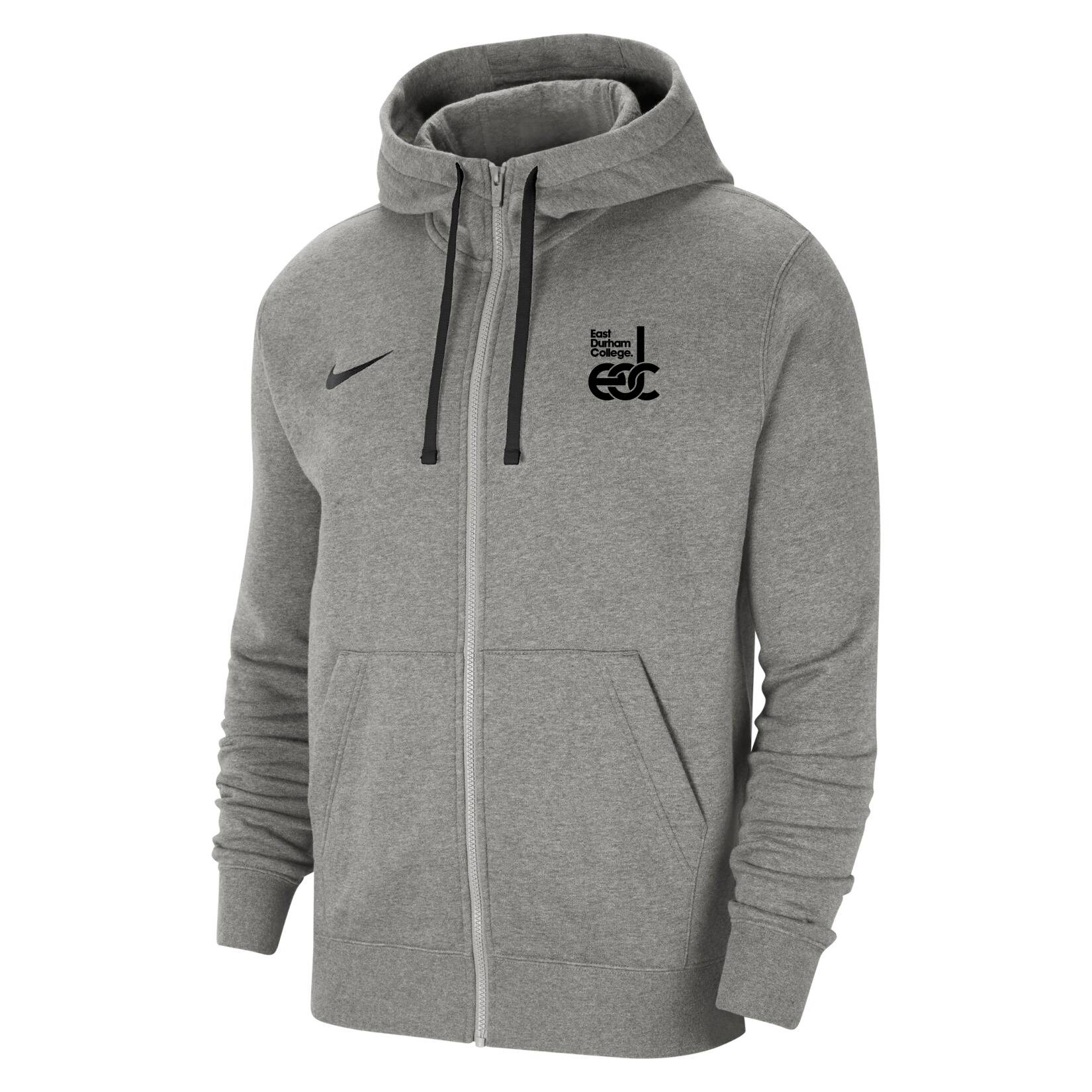 Nike Team Club 20 Fleece Full-Zip Hoodie - Dark Grey Heather/Black/Black