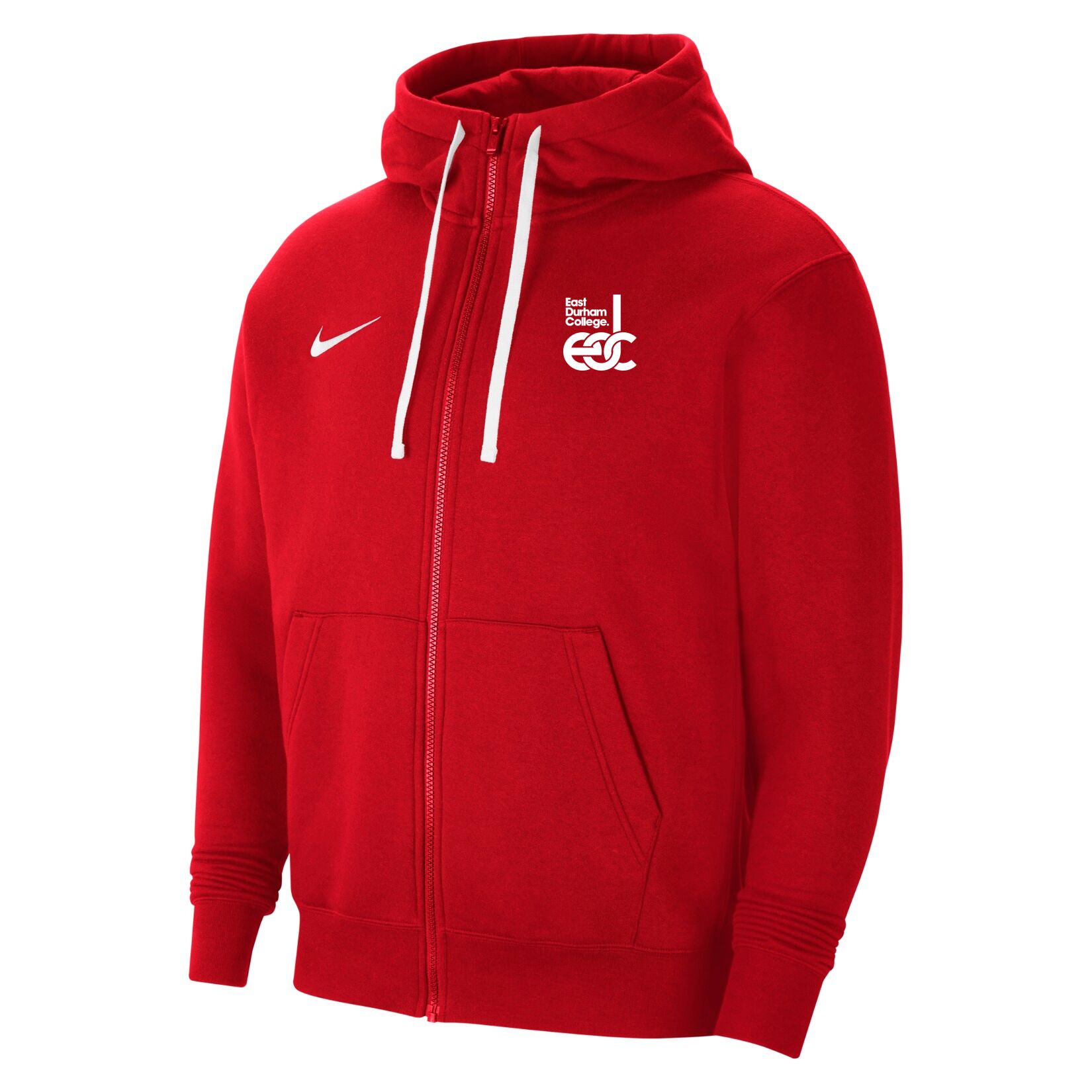 Nike Team Club 20 Fleece Full-Zip Hoodie - University Red/White/White