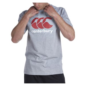 Canterbury CCC LOGO T-SHIRT Classic Marl-Red-White