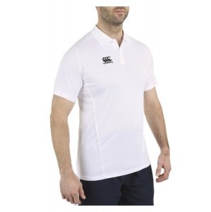 Canterbury Team Dry Polo White-Black
