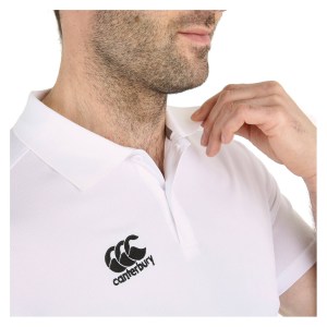 Canterbury Team Dry Polo White-Black