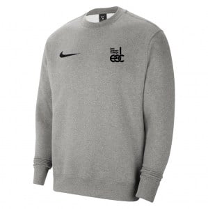 Nike Team Club 20 Fleece Crew Sweatshirt - Dark Grey Heather/Black/Black