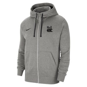Nike Team Club 20 Fleece Full-Zip Hoodie - Dark Grey Heather/Black/Black