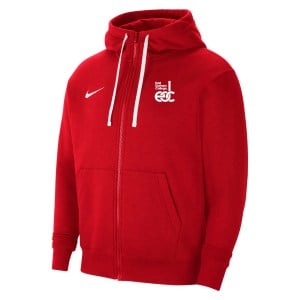Nike Team Club 20 Fleece Full-Zip Hoodie - University Red/White/White