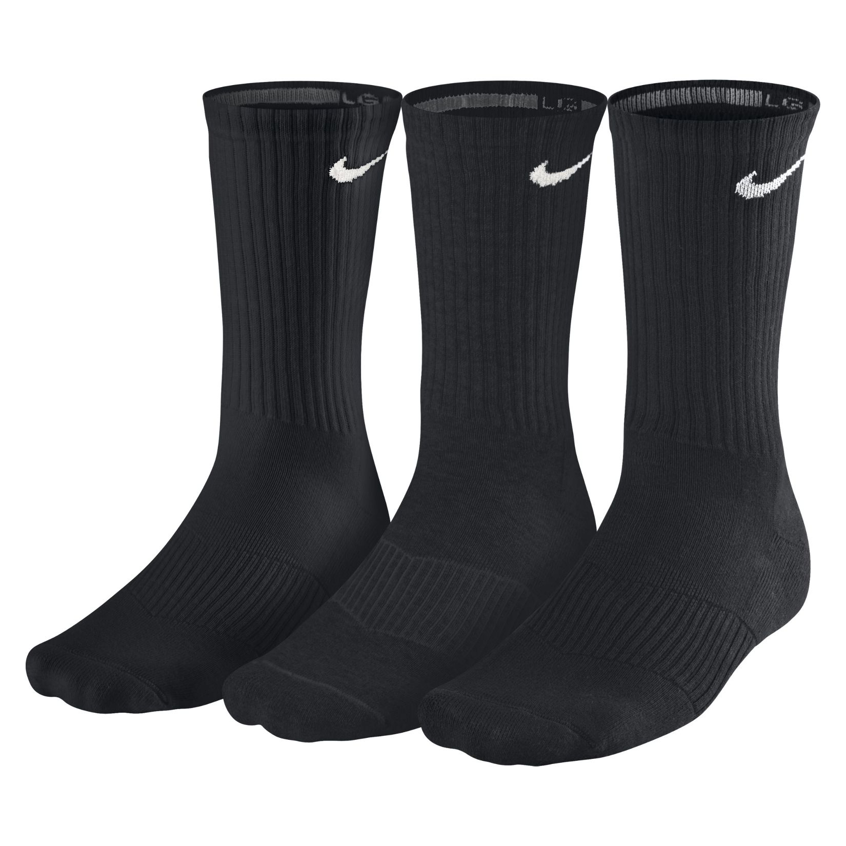 Nike 3 PACK CUSHIONED COTTON CREW TRAINING SOCKS