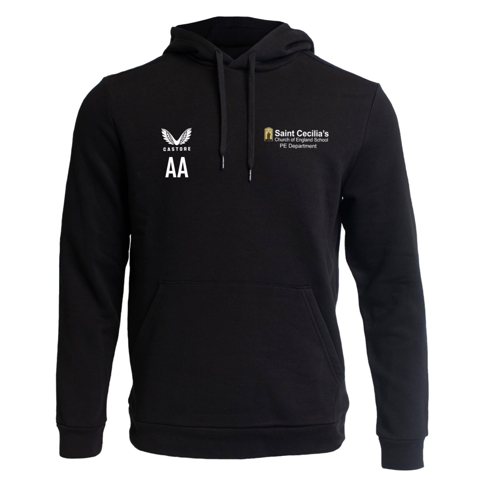 Castore Cotton Brushback Hoody - Black
